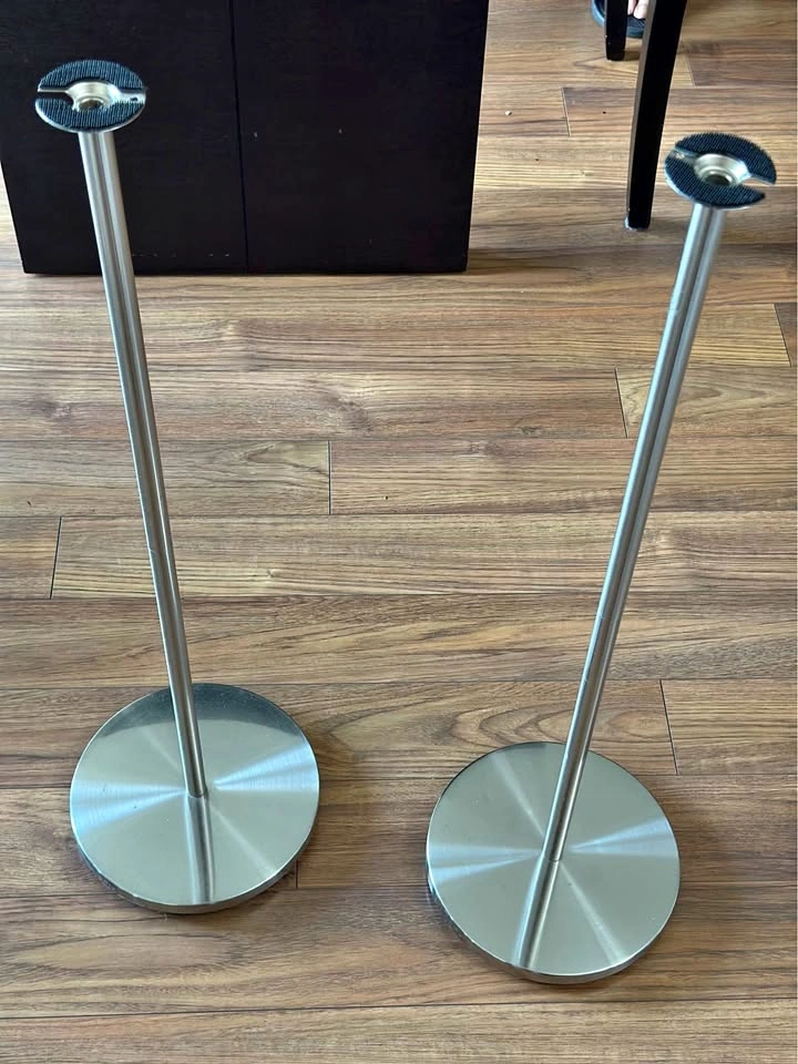 Pair of Stainless Steel Speaker stands