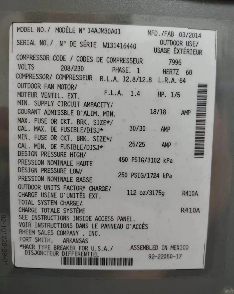 Ruud (Rheem) 2.5 Ton Central Air Conditioner - photo 4