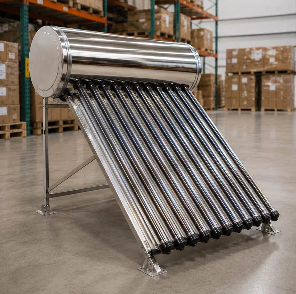 BRAND NEW: SOLAR HOT WATER HEATER - EVACUATED TUBE, STAINLESS ST - photo 2