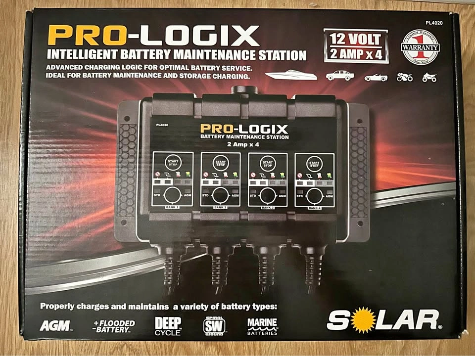 Pro-Logix Intelligent Battery Charger – Charges 4 Batteries at O