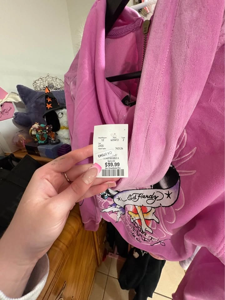Ed hardy zip up hoodie - photo 3