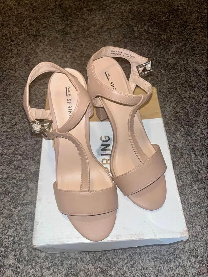 Call it Spring nude Sandals