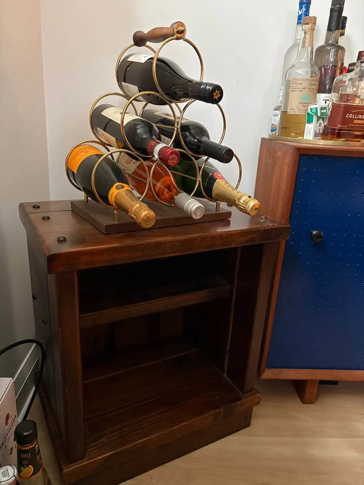 Rustic Wood Side Table - photo 2