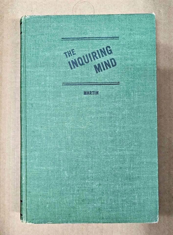 Vintage 1947 Hardcover "The Inquiring Mind" by Herbert Martin