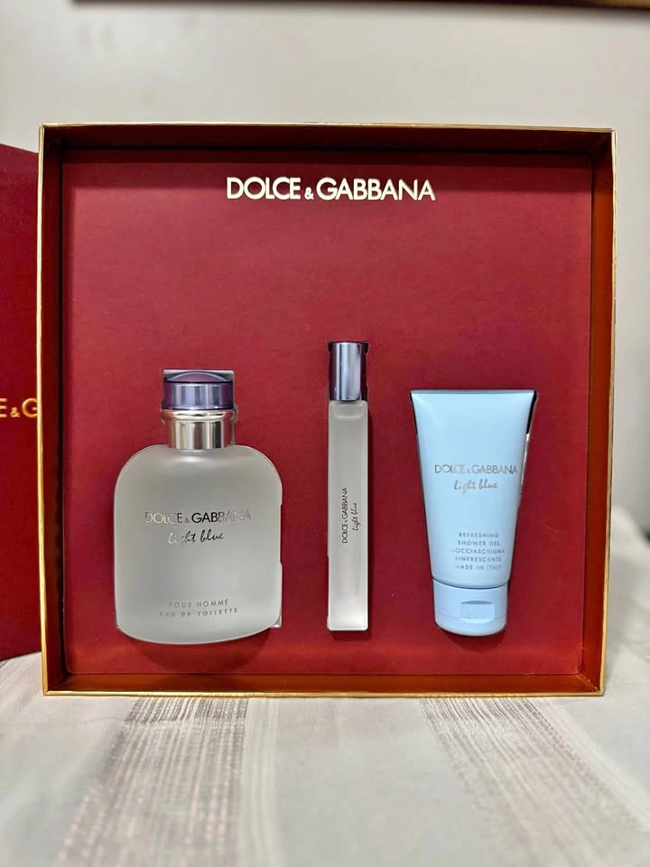 D&G Light Blue Pour Homme 125ml Perfume Gift Set