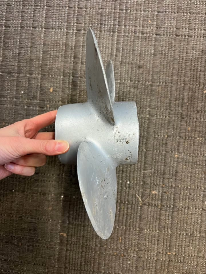 Mercury 15hp Pro Kicker Propeller - 10x7 4-Blade Aluminum - photo 3