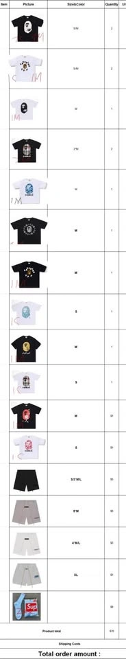 Essentials and Bape tees - photo 2