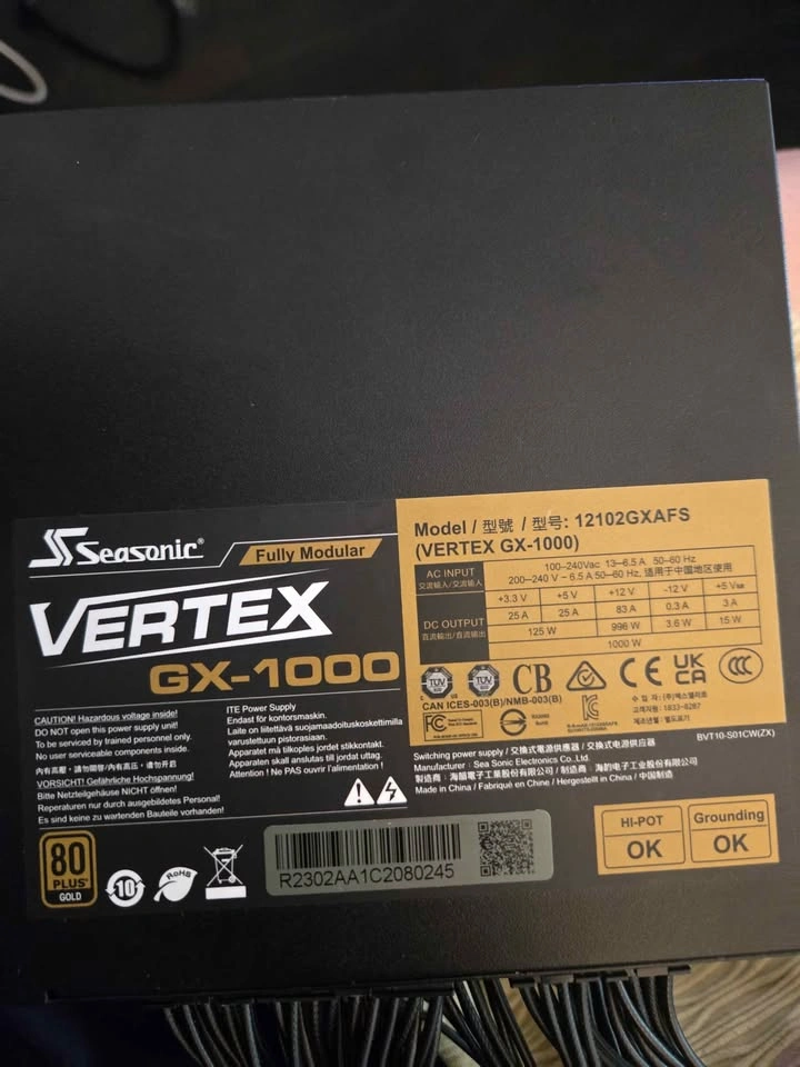 seasonic vertex 1000w gold power supply - photo 2
