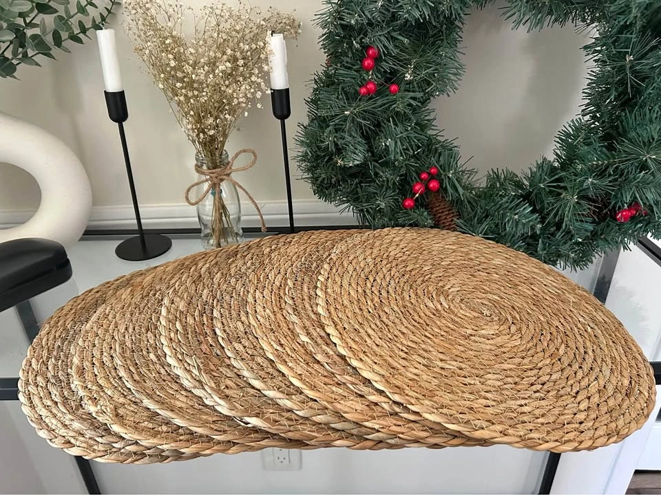 Set of 10 Rattan Placemats