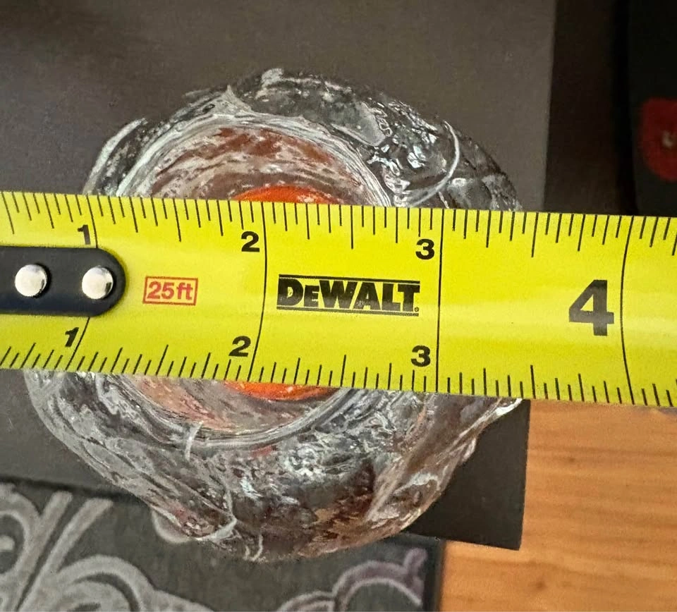 Vintage Scandinavian Snowball Textured Glass Tealight Holders - photo 4