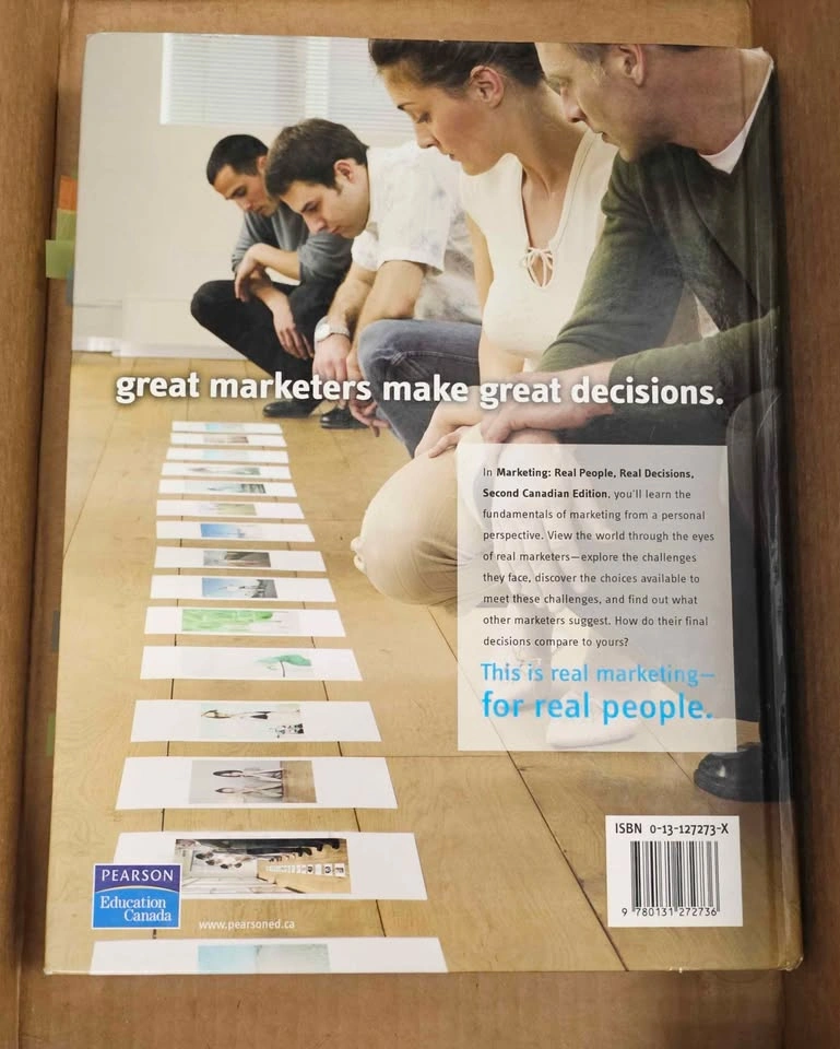 Hardcover Marketing: Real People, Real Decisions Canadian Ed - photo 2