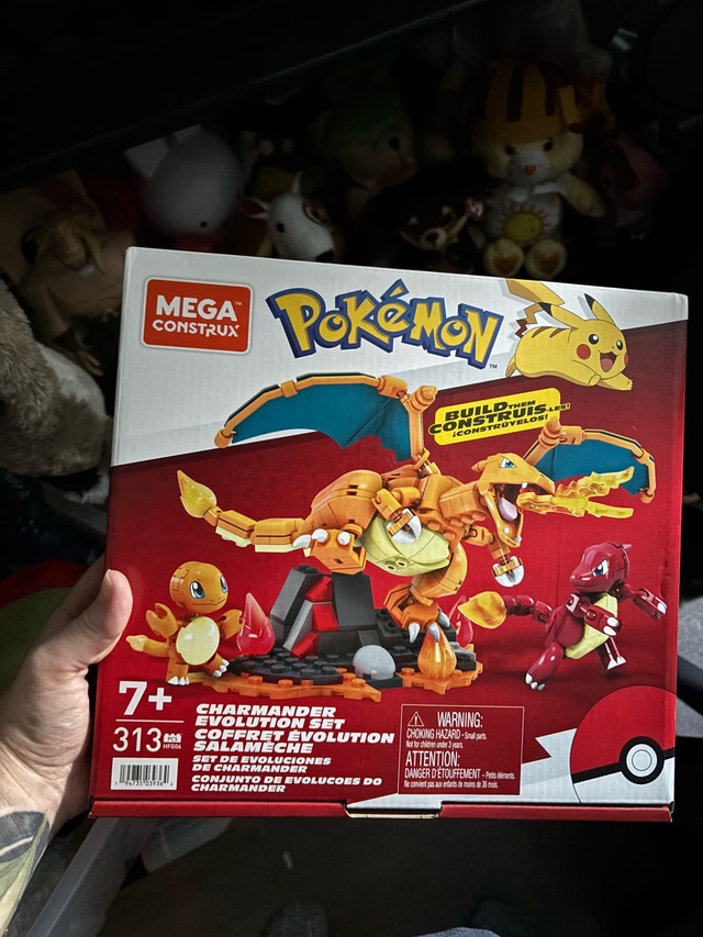 Mega Construx Pokemon Charmander Evolution Set