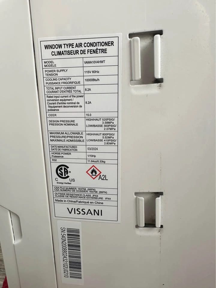 Vissani 10,000 BTU Inverter Window Air Conditioner - photo 3