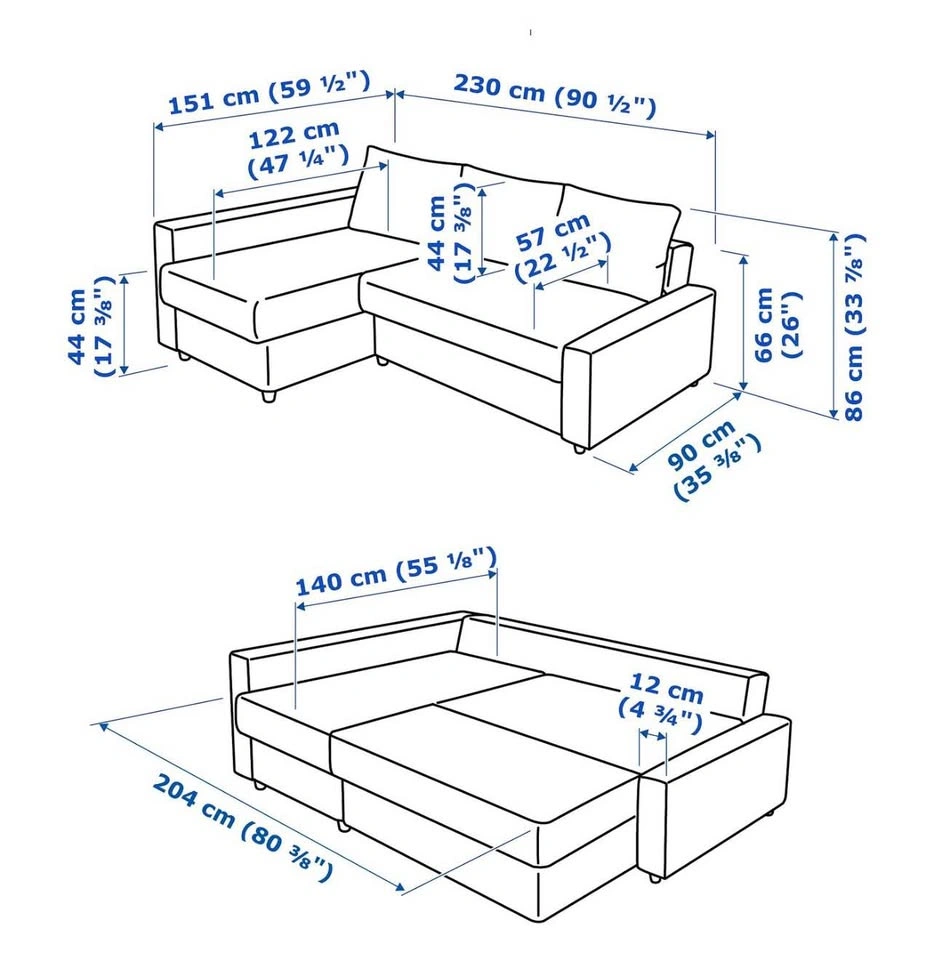 IKEA FRIHETEN Sleeper Sectional Sofa - photo 3