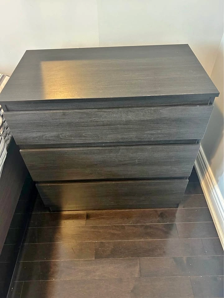 IKEA MALM 3-Drawer Chest with Mirror