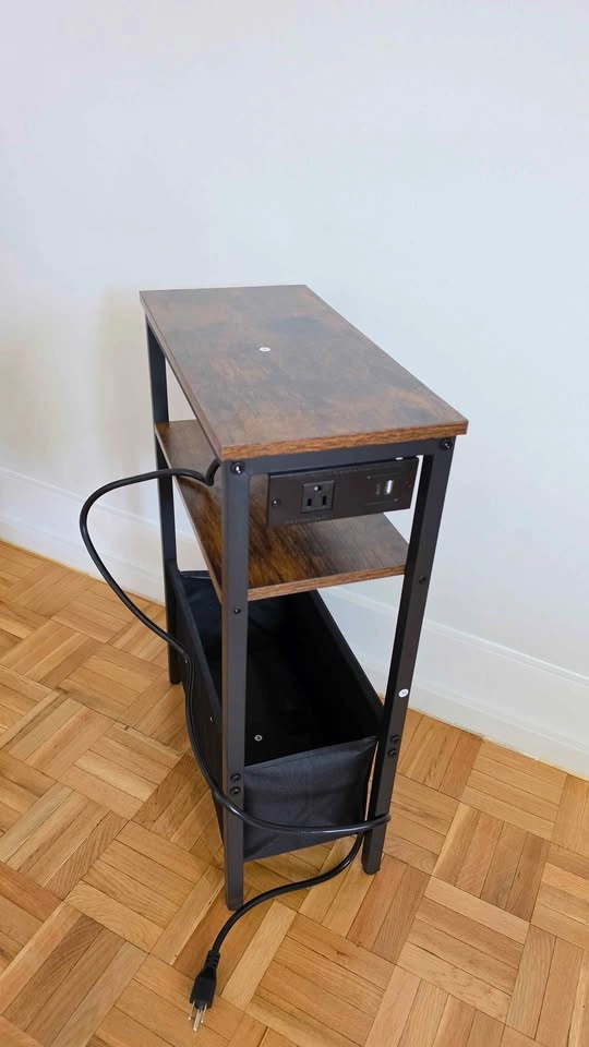 Side Table with Charging Station - photo 2