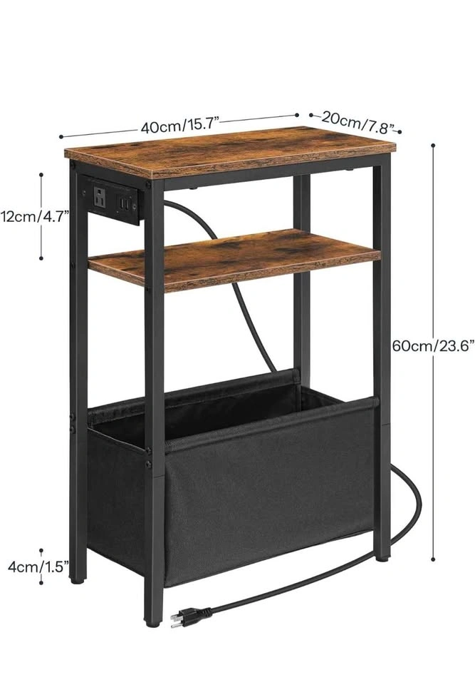 Side Table with Charging Station - photo 3
