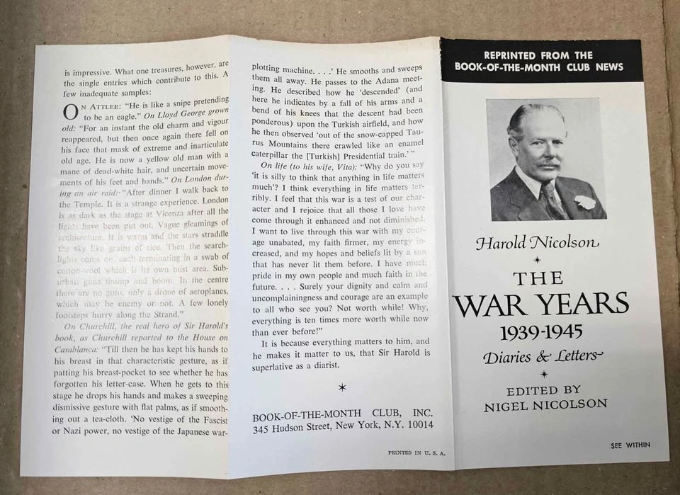 Deadstock WWII Hardcover The War Years 1939-1945 with Insert - photo 3