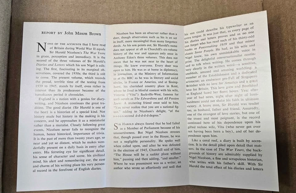 Deadstock WWII Hardcover The War Years 1939-1945 with Insert - photo 4