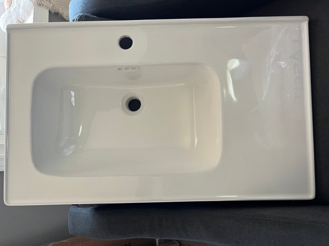 32” Duravit Bathroom Sink Offset Left
