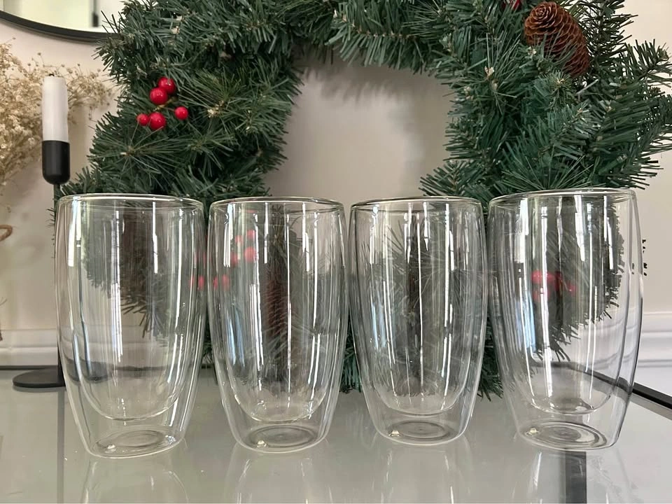 Set of 4 Double Wall Glasses