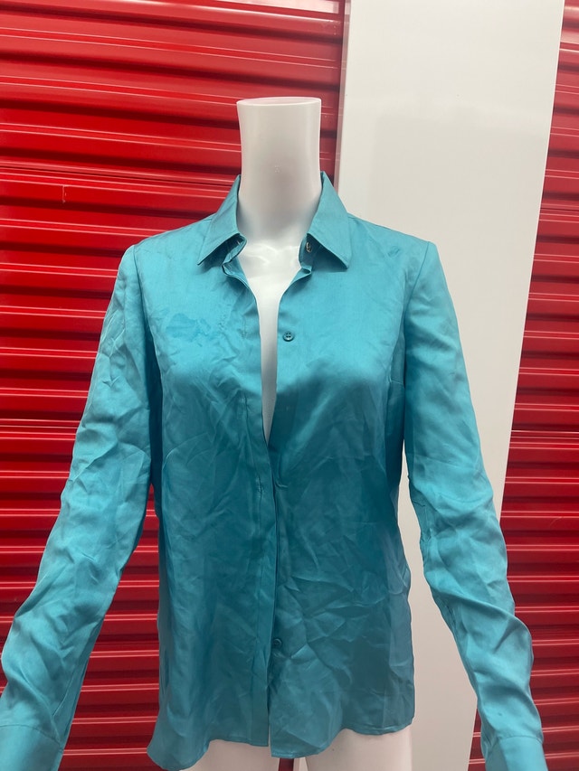Versace Satin Blouse Top - photo 2