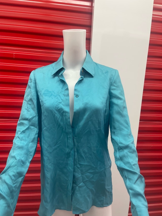Versace Satin Blouse Top - photo 3