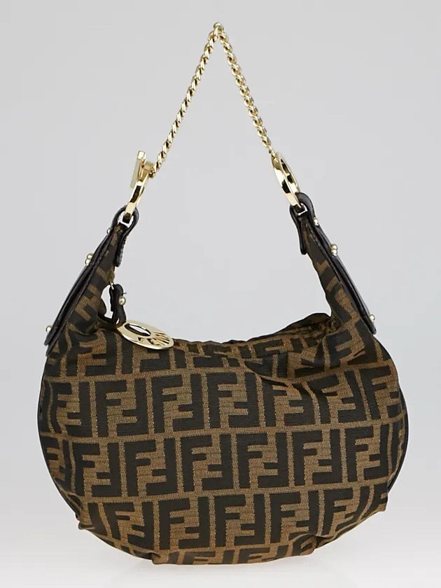 Vintage Fendi Zucca Chef Chain Hobo - photo 2