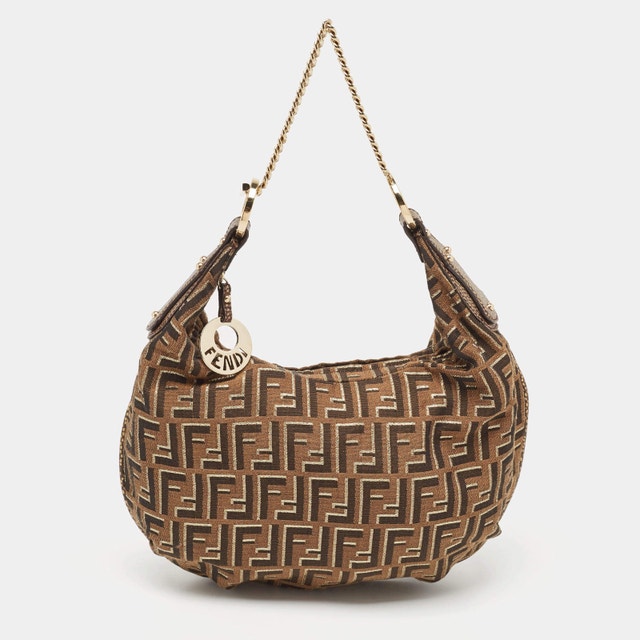 Vintage Fendi Zucca Chef Chain Hobo - photo 3