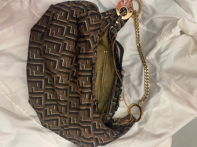 Vintage Fendi Zucca Chef Chain Hobo - photo 4