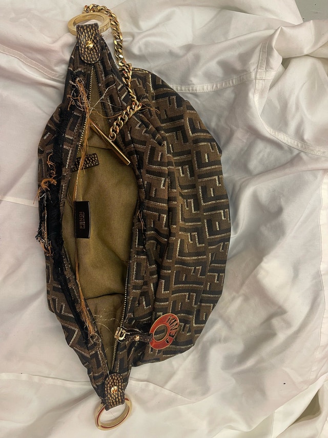 Vintage Fendi Zucca Chef Chain Hobo - photo 5