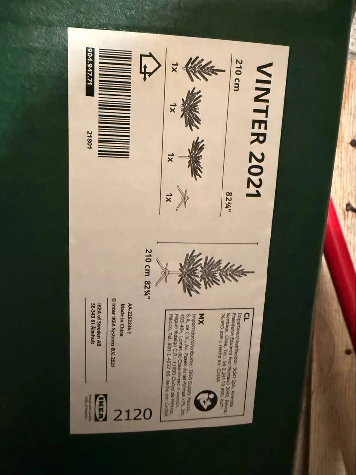 Ikea Vinter 2021 Christmas Tree 210cm with Decorations - photo 2