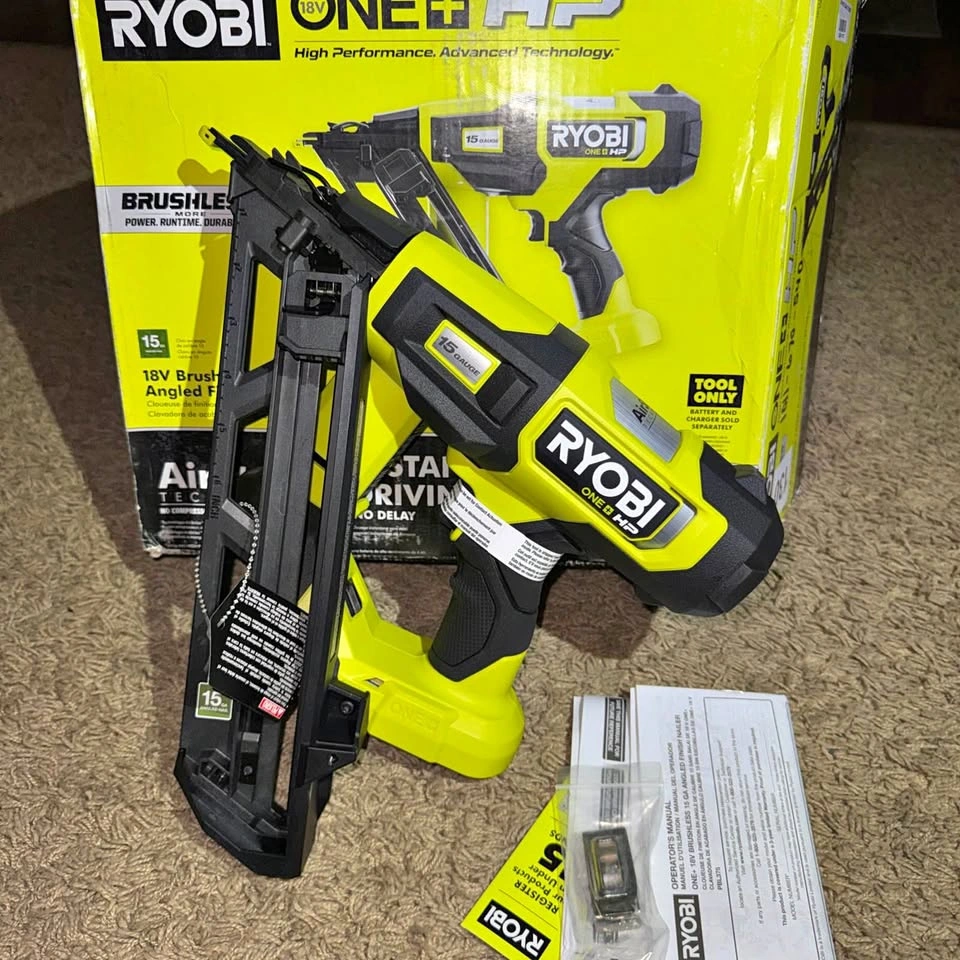 Ryobi 18v high performance 15 gauge finish nailer (tool only)