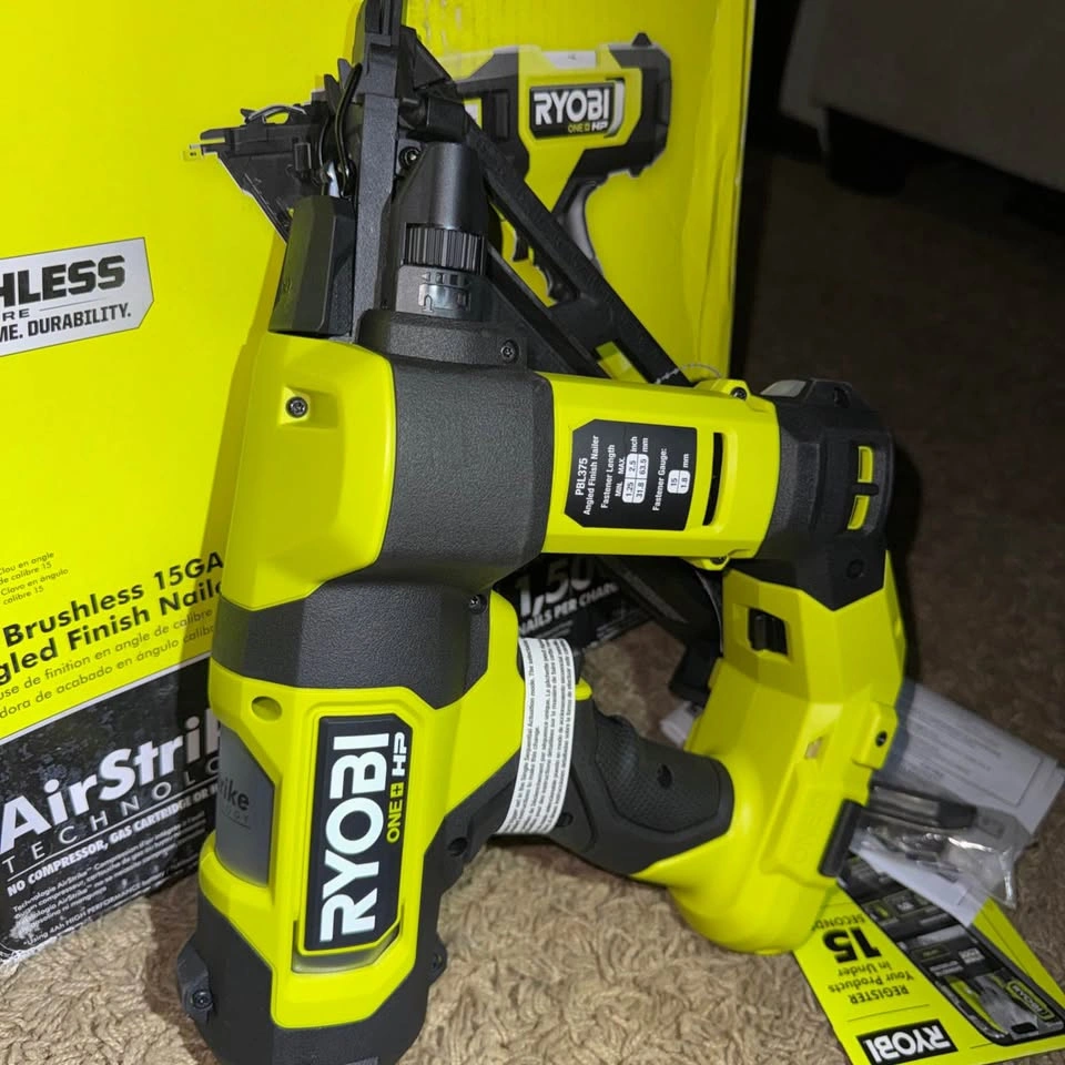 Ryobi 18v high performance 15 gauge finish nailer (tool only) - photo 3