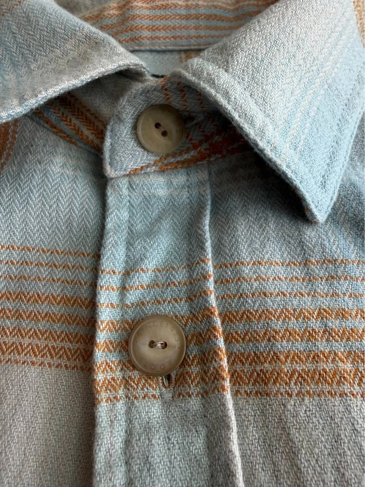 Roots Men’s Organic Cotton Plaid Button-Up Shirt – Size Large - photo 3