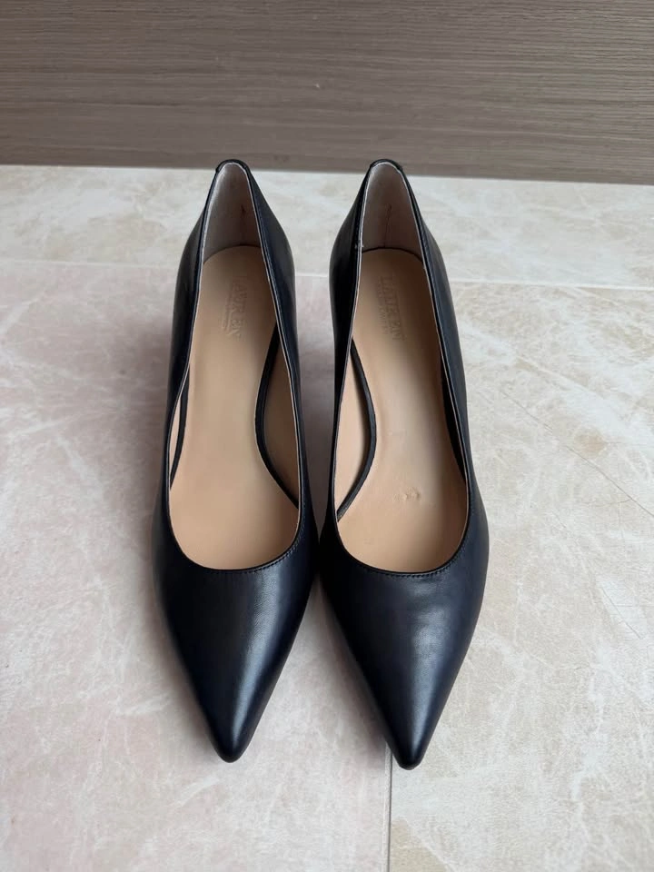 Ralph Lauren Lanette Leather Pumps - Size 7 - photo 4