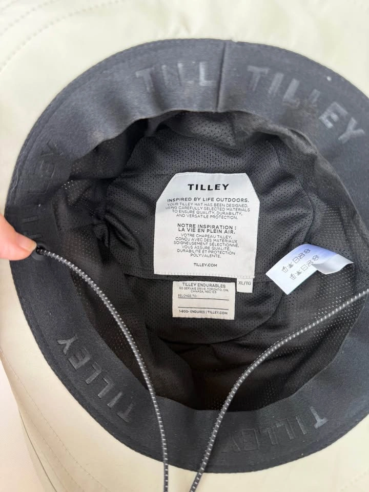 Tilley Performance Wide Brim Sun Hat XL Beige UPF Outdoor Hiking - photo 3