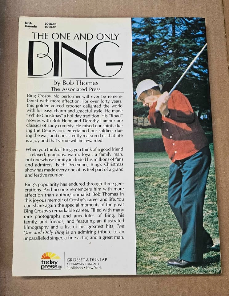 Vintage "The One and Only Bing" Biography - Bing Crosby - photo 2