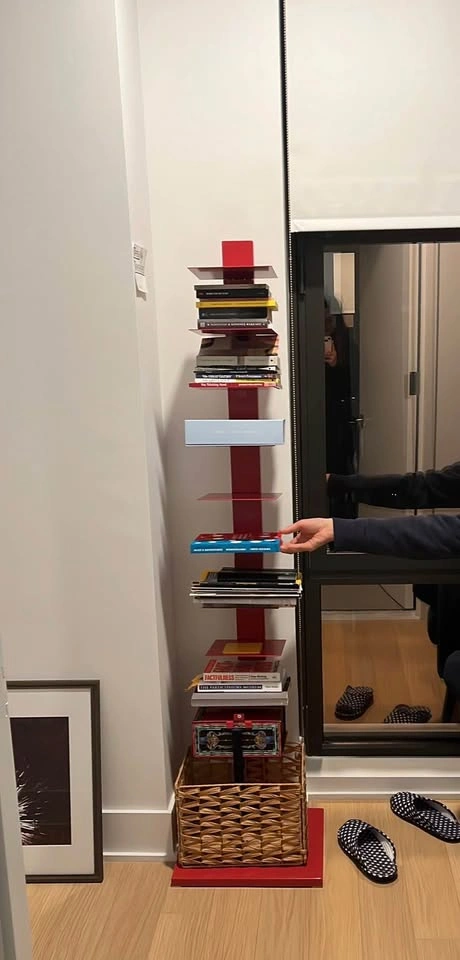 Southern Enterprises Spine Tower Shelf - Red - photo 2