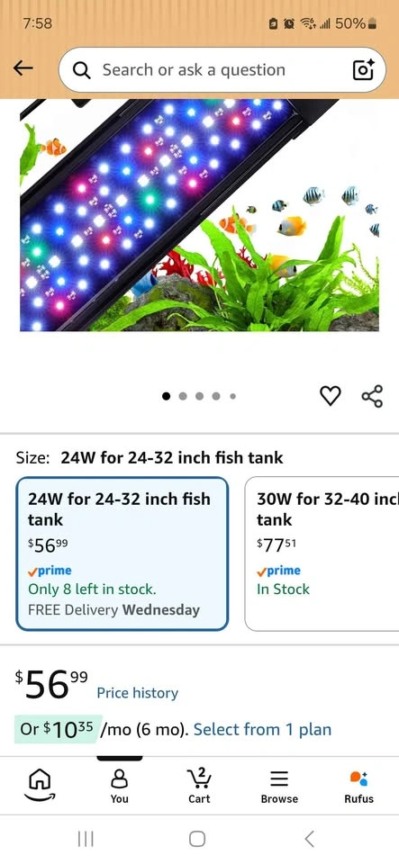 MOVING OUT SALE: 26-Gallon Aquarium Setup with Cabinet Stand - photo 3