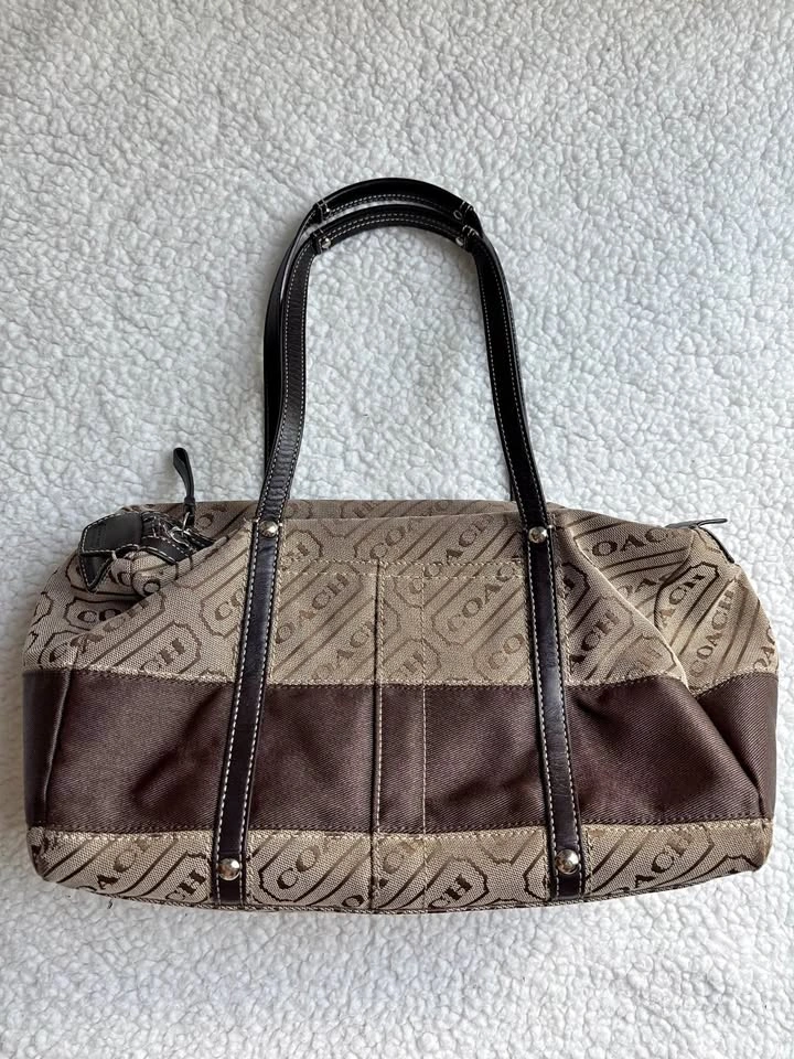 Coach Vintage Signature Lozenge Canvas Tote Bag (Model F12252)