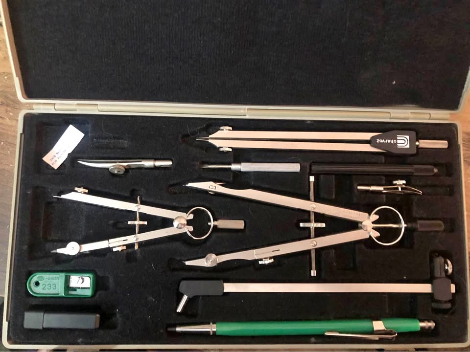 Vintage Charvoz Drafting Set