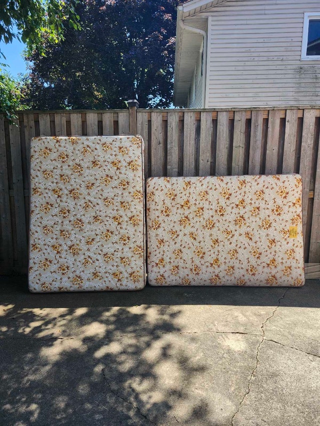 Double Box Spring and Mattress