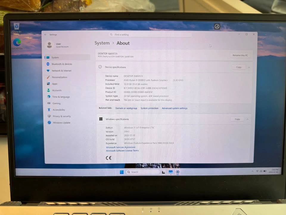 ASUS ROG Zephyrus G14 (GA401QM) — Ryzen 9 5900HS / RTX 3060 / 32 - photo 3