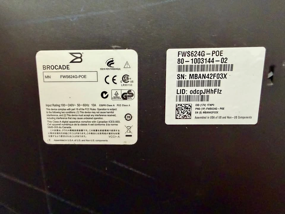 Brocade FWS 624G-POE - photo 2