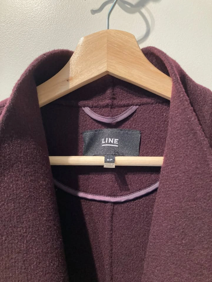 LINE The Label Mara 100% Wool Wrap Coat Or Meghan Coat - photo 3