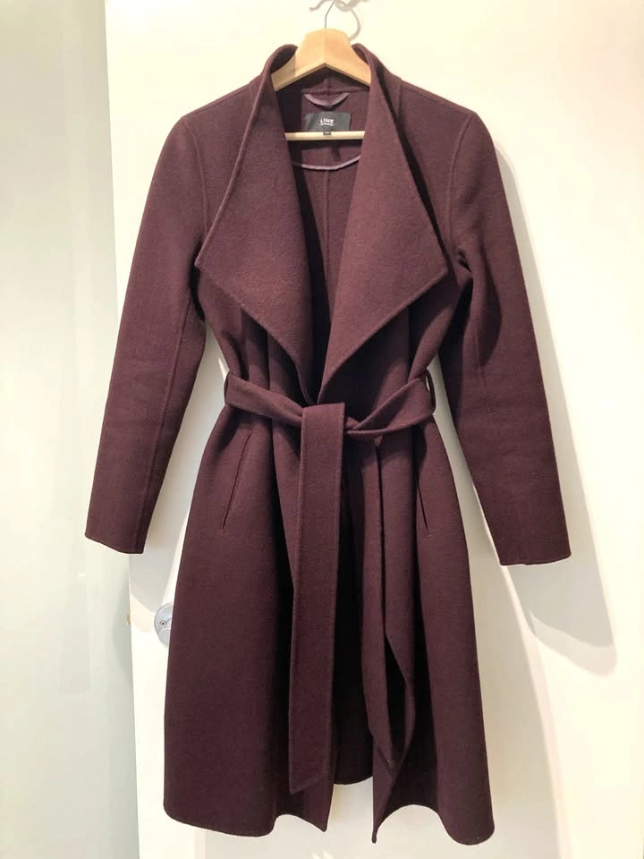 LINE The Label Mara 100% Wool Wrap Coat Or Meghan Coat - photo 4