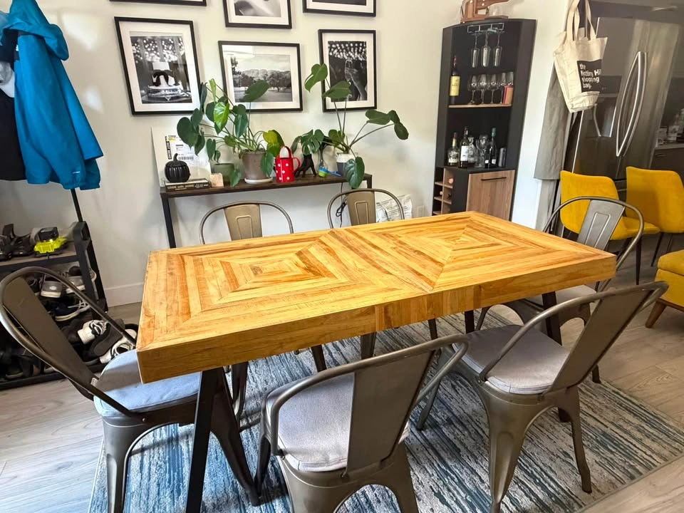 Teak wood dining room set - photo 2