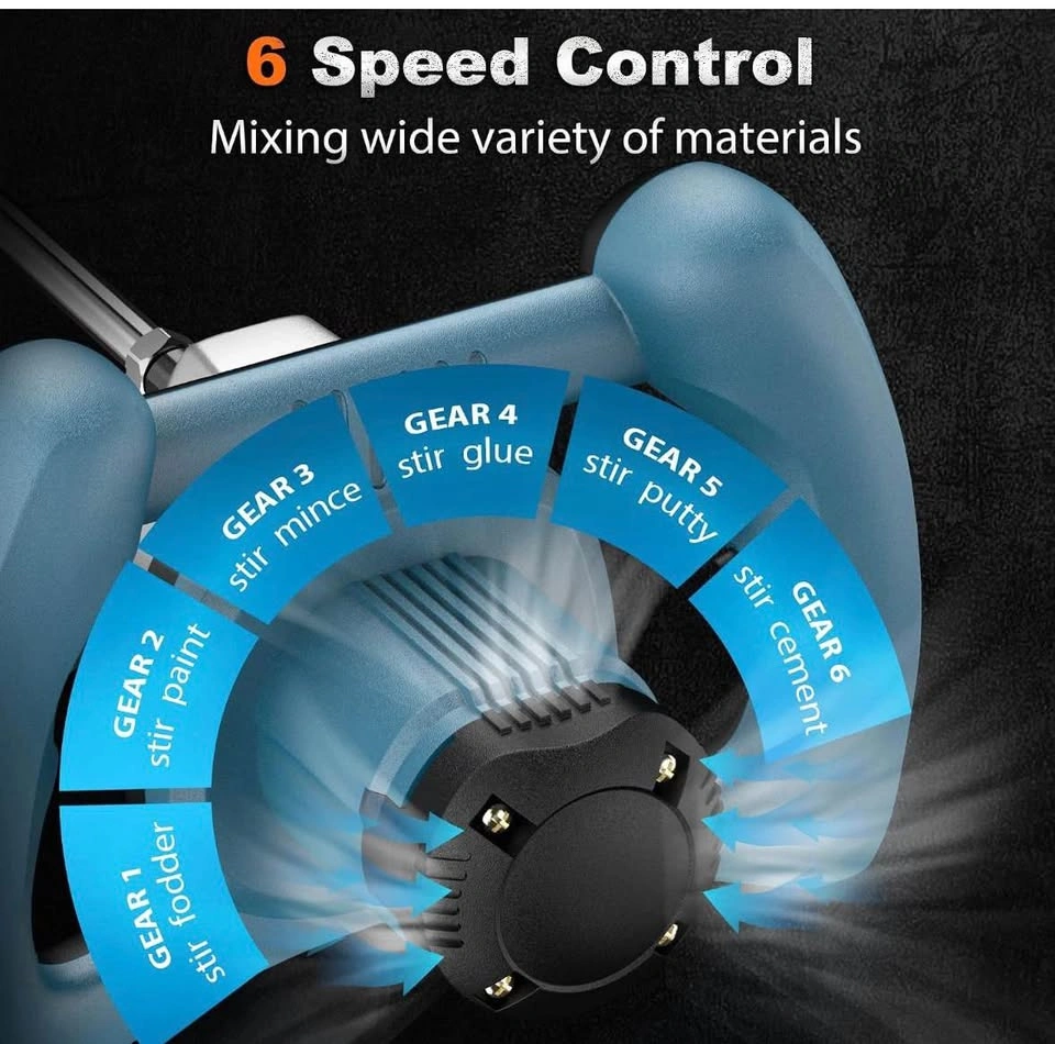 Concrete Cement Electric Mixer Machine 2400W 6 Speed - photo 2