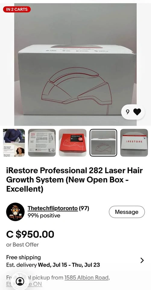 iRestore Professional Hair Growth System - Open Box